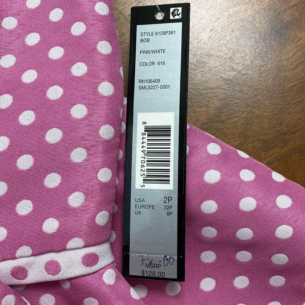 Polka Dot Tahari Dress - Picture 5 of 6